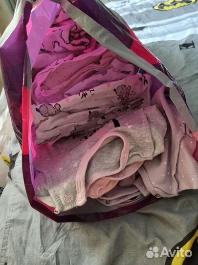 Вещи пакетом на девочку от 0