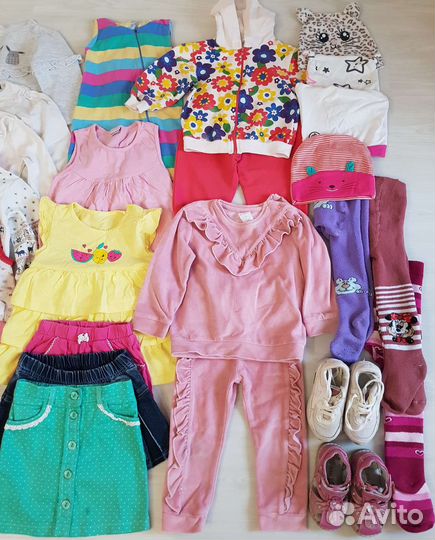 Детские вещи пакетом для девочек 86-94 см