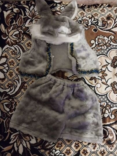 Новогодний костюм для мальчика зайка