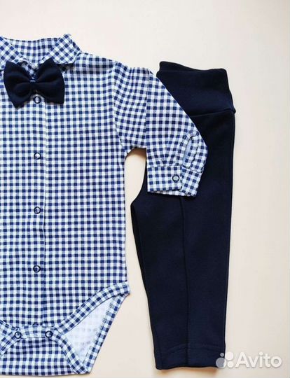 Костюм боди нарядный для мальчика 86