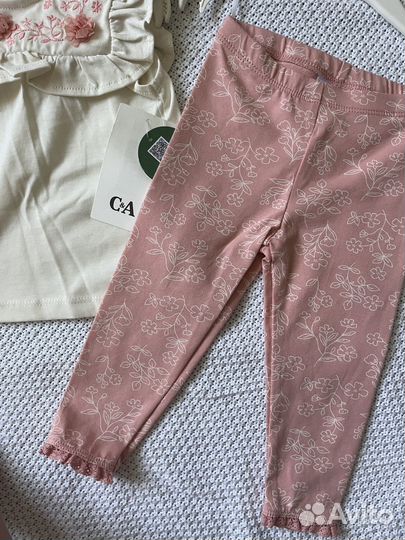 Комплект футболка для девочки 62 80 86