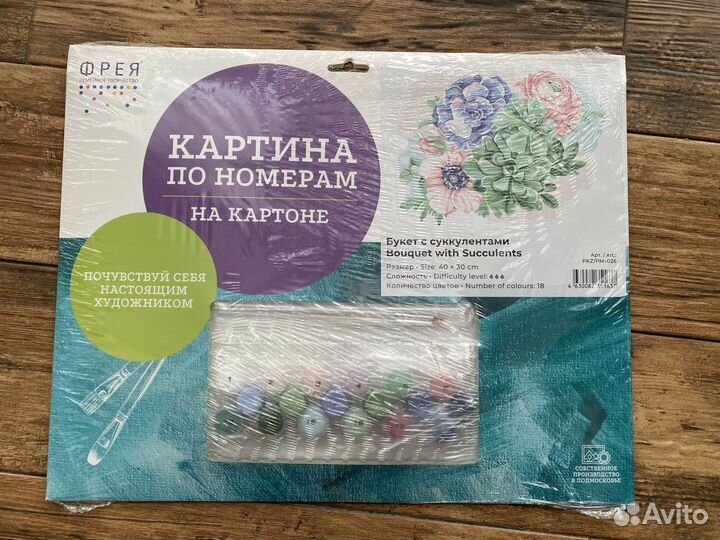 Картина по номерам Суккуленты