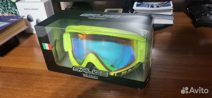 Горнолыжные очки salice lime black