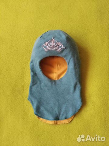 Шапка шлем демисезонная на 1-2 года