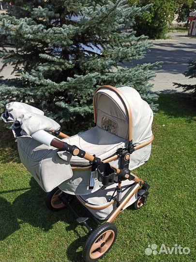 Новая коляска для новорожденных Luxmom 518 2в1