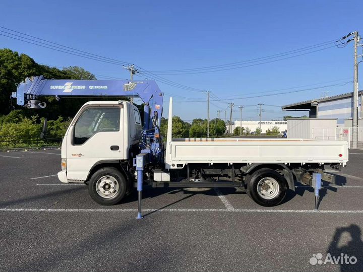 Бортовой грузовик Isuzu Elf с КМУ Tadano, 2004