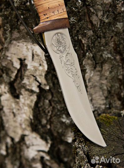 Нож охотничий с гравировкой