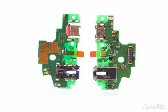 Шлейф Honor 9 Lite (плата) + разъем зарядки + разъ