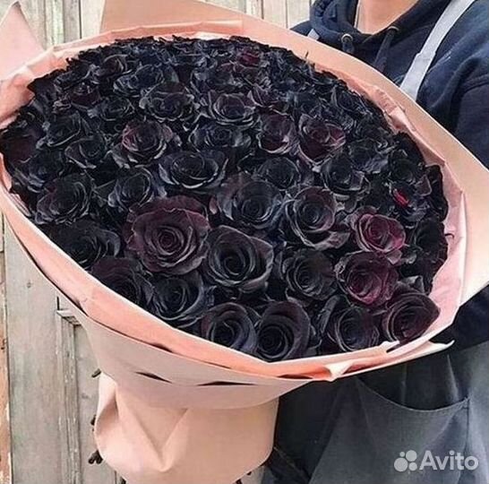 Чёрные розы Доставка цветов