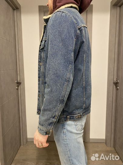 Джинсовая куртка pull bear утепленная