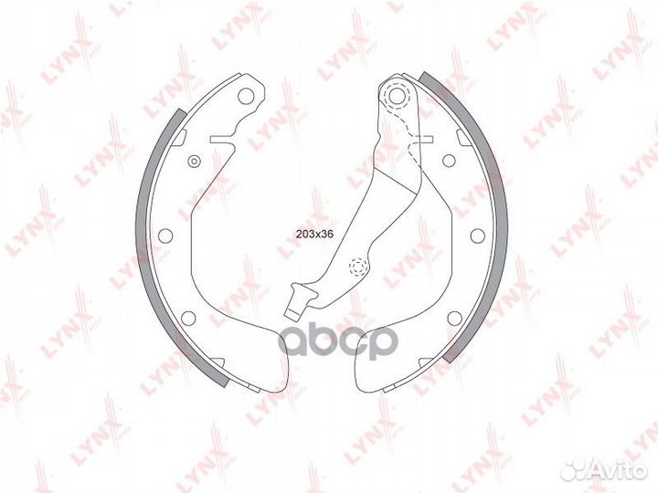 Колодки тормозные барабанные зад BS1802