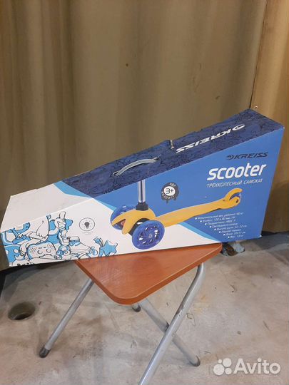Самокат детский трехколесный новый