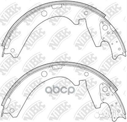 Колодки тормозные барабанные fn6656 NiBK