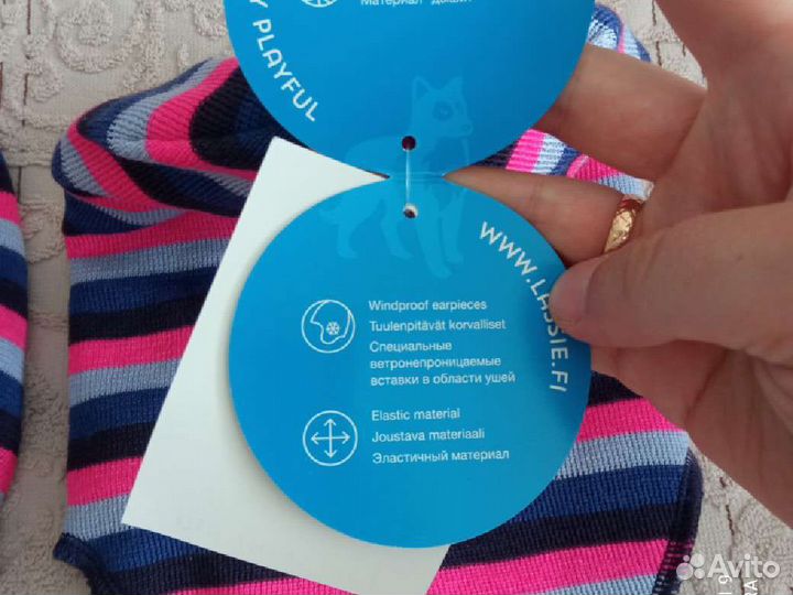 Новая шапка-шлем Lassie 48 шерсть