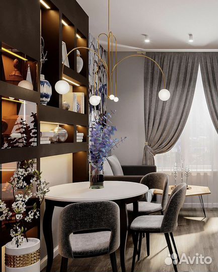 Дизайн проект интерьера кафе, ресторана, офиса