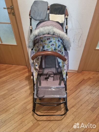 Детские санки коляска