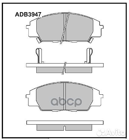 Колодки торм. honda isuzu Civic viii 09.06 - AD