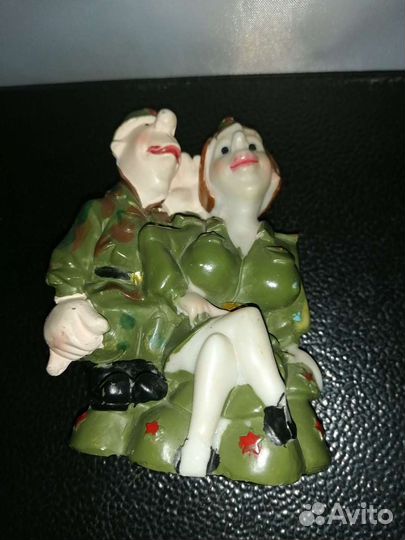 Статуэтка, военная пара, для интерьера