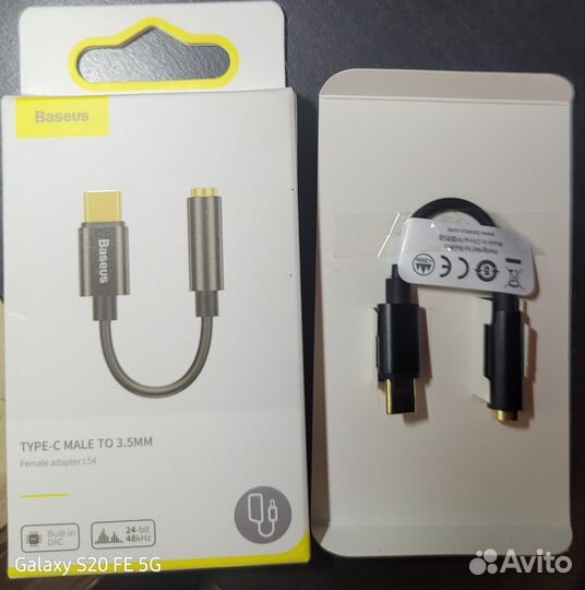 Переходник с USB Type C на jack 3,5