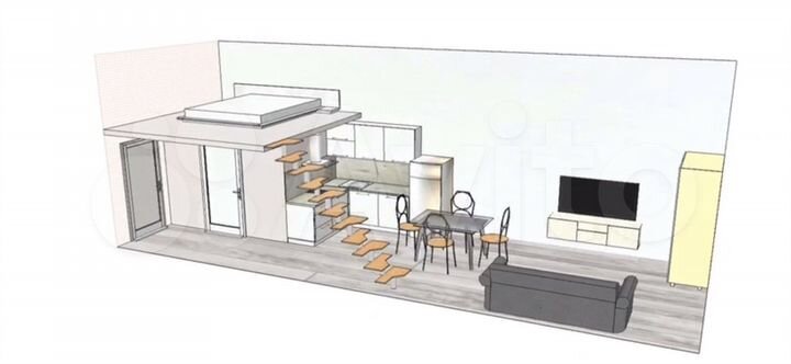Апартаменты-студия, 33 м², 1/22 эт.