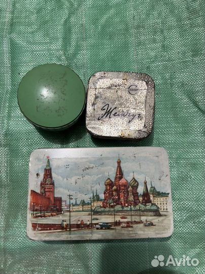 Жестяная коробка СССР ретро