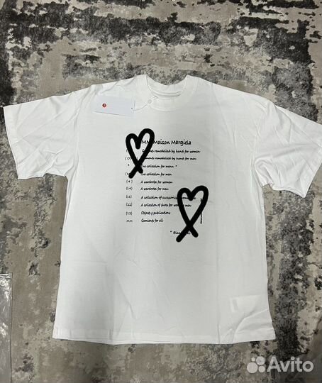 Футболка Maison Margiela сердце