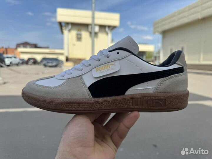 Кроссовки Puma Palermo Leather белые 36-45