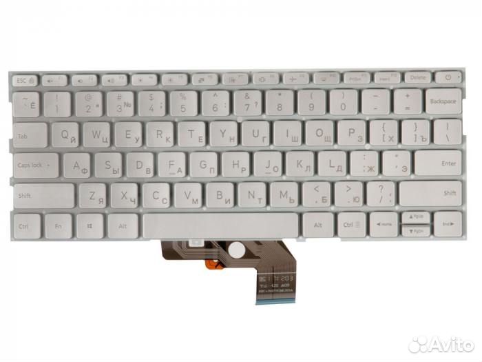 Клавиатура для ноутбука Xiaomi Mi Air 13.3 серебри