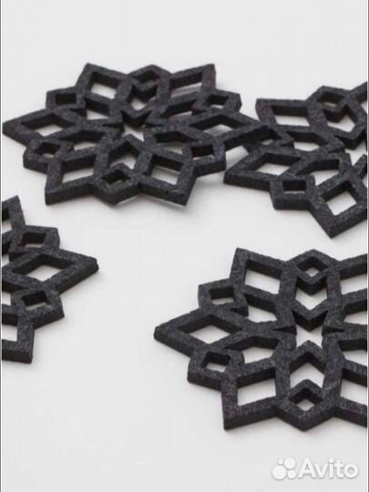 Новогодний декор HM home (пробка, ложки с оленями)