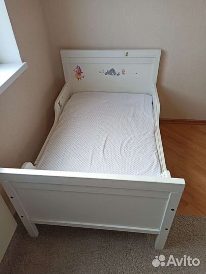 Детская кровать IKEA раздвижная сундвик