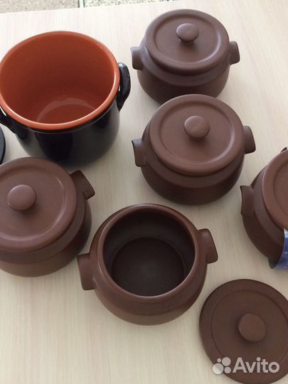 Глиняные горшочки для запекания