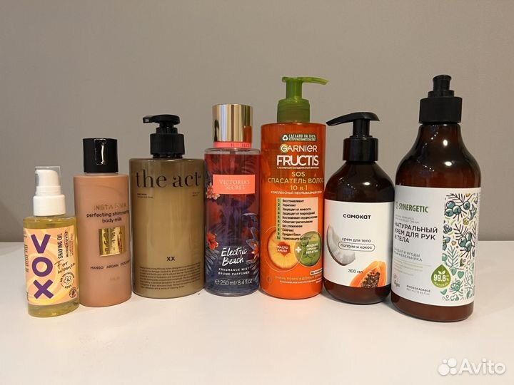 Средства для тела и волос пакетом