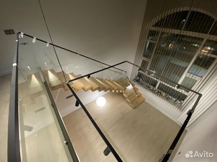 Перила из закаленного стекла