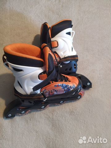 Коньки роликовые детские раздвижные 33-37