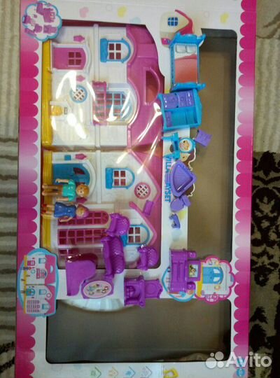 Домик для кукол с мебелью