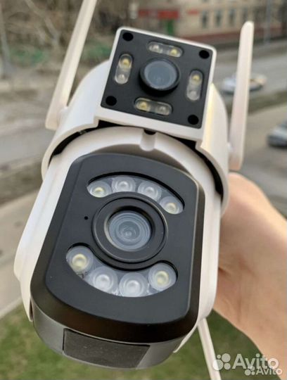 Уличная Wi-Fi камера с двойным объективом