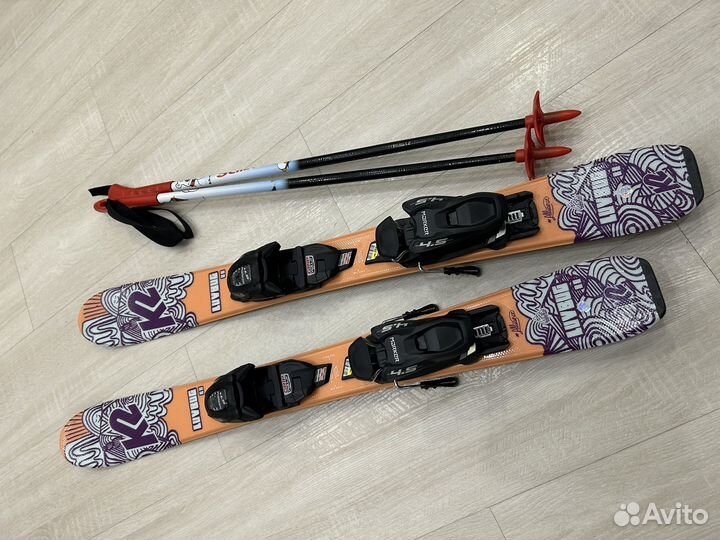 Горные лыжи детские 90 комплект