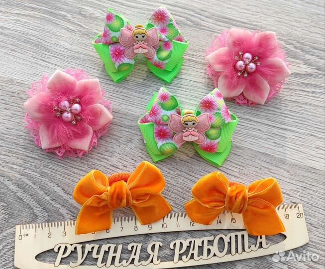 Бантики для девочек. аксессуары для волос