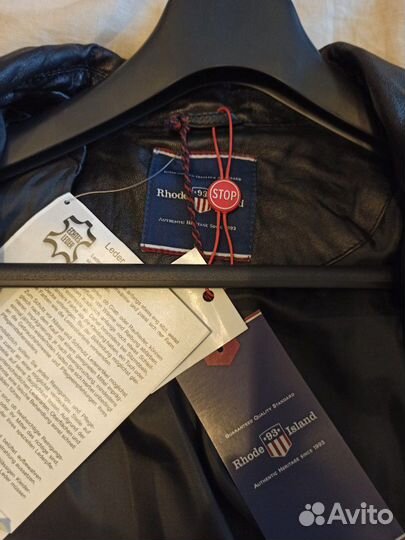 Кожаная куртка, бомбер Rhode Island р.50-52