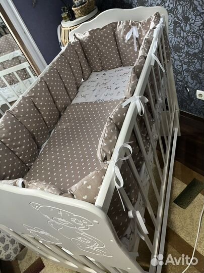 Бортики в детскую кроватку