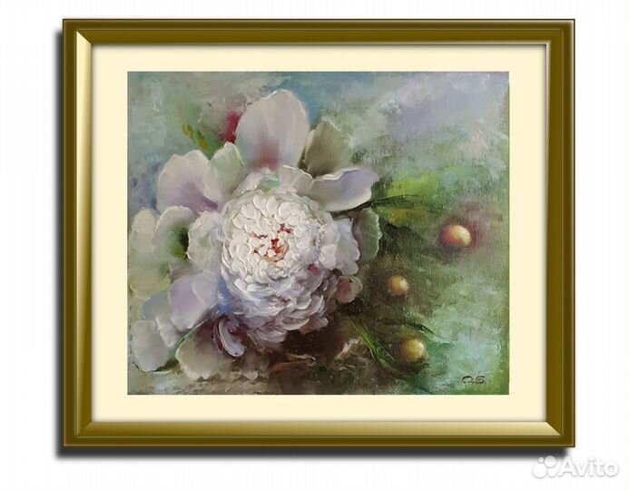Картина маслом цветы 