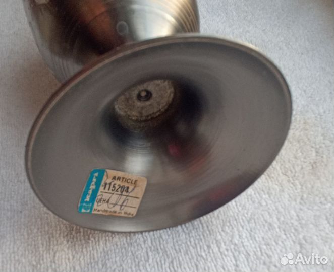 Ваза Латунь Индия Резьба Покрытие Роспись Ручная