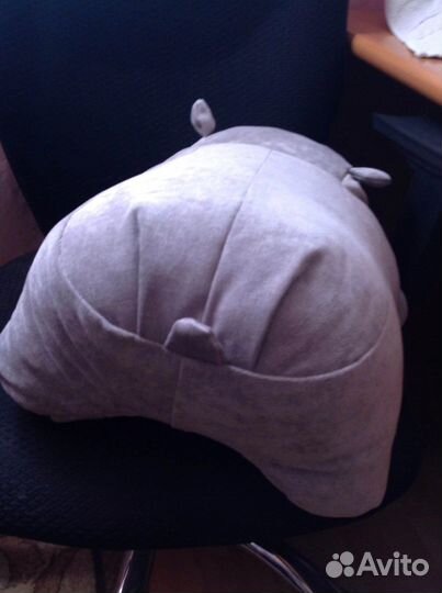 Диванная подушка - игрушка «Бегемот»