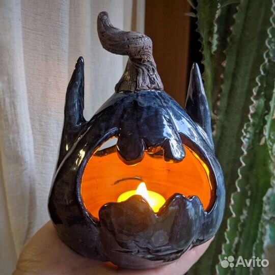 Подсвечник тыква 