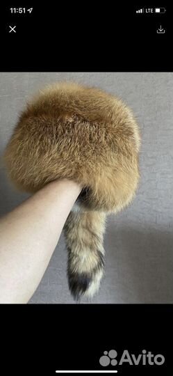 Шапка новая лисья