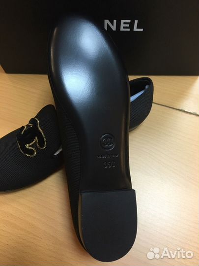 Лоферы Chanel серые