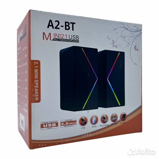 Активная акустич. система 2.0 A2-BT Black