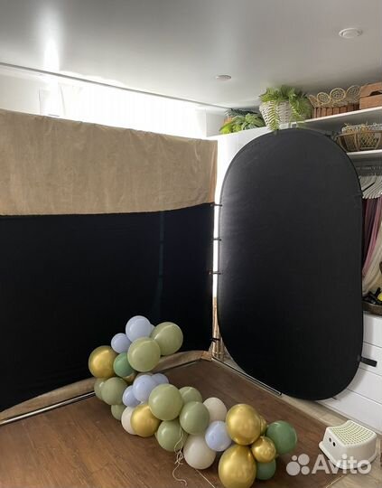 Фон на пружине черно/белый 1,40 на 2,30