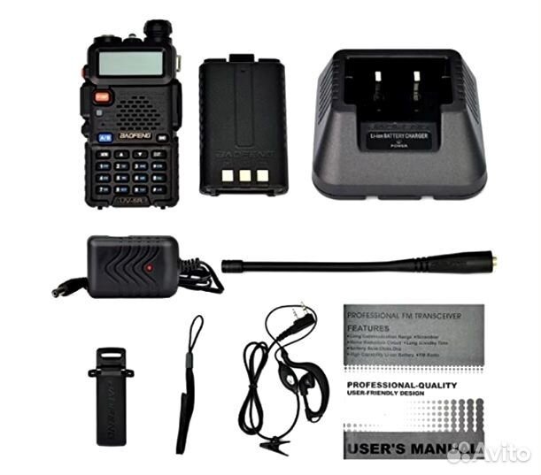 Трансивер FM укв Baofeng UV-5R на 2 диапазона