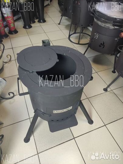 Плита варочная со съемными кольцами круглая